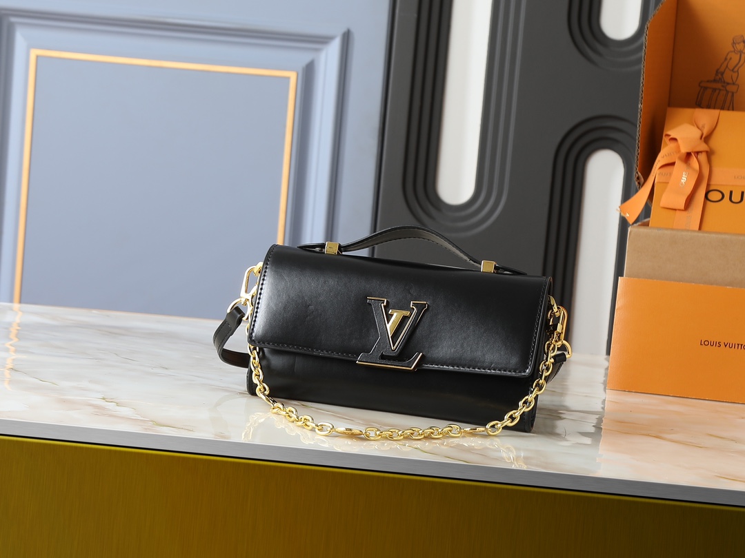 Louis Vuitton LV Classic Handbag Premium Canvas Model M14700 Gold Hardware Fashion Statement Luxury Accessory